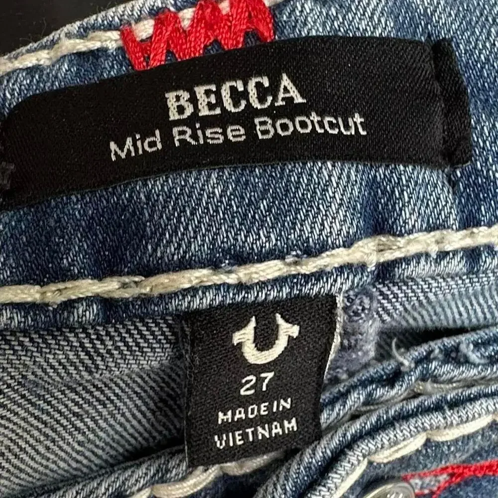 True religion mid rise bootcut jeans
